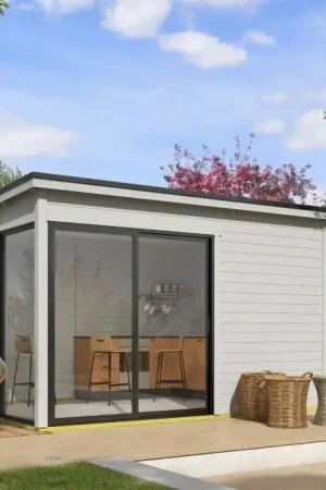 Must-Have Outdoor Life Tuinhuis Olivia Platinum Grey 385 x 295 cm